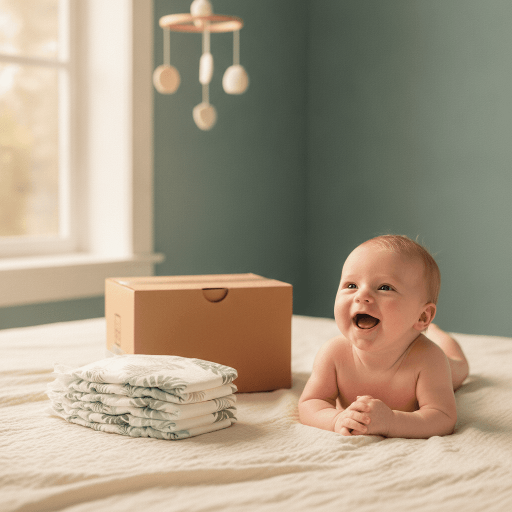 PureBorn organic bamboo diapers subscription delivery